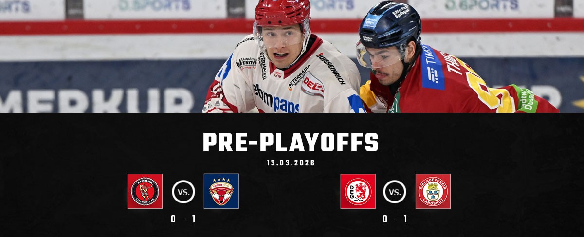 Vorschau Pre-Playoffs Spiel2: Crimmitschau und Düsseldorf unter Zugzwang