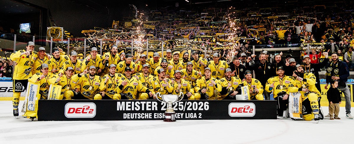 Perfekte Playoffs: Krefeld Pinguine sind DEL2 Meister