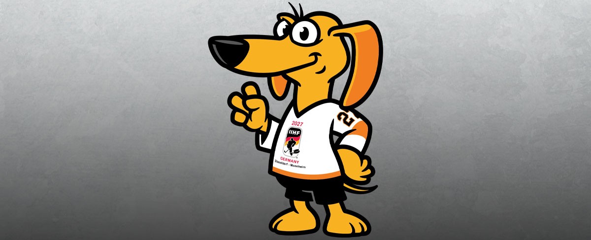 Teckl ist das offizielle Maskottchen der IIHF Eishockey-Weltmeisterschaft Deutschland 2027