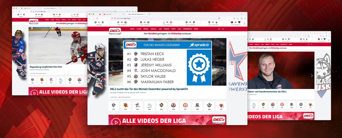 DEL2-Website im neuen Look