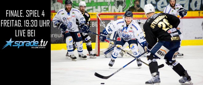DEL2-Finale, Spiel 4: Live bei SpradeTV