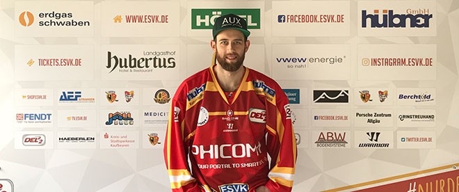 Alex Thiel stürmt wieder für den ESV Kaufbeuren