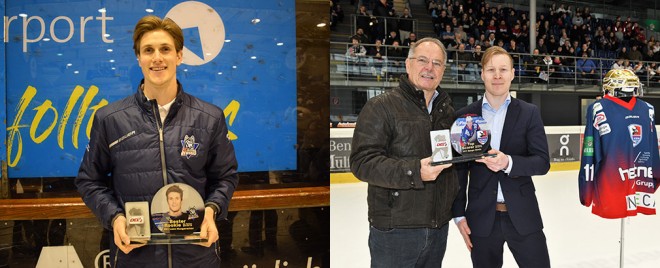 Rookie des Jahres und Top Scorer nehmen Ehrungen entgegen