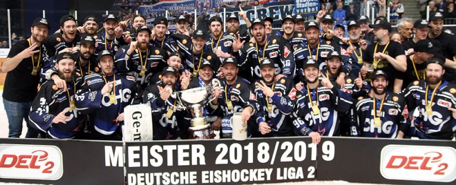 Die Ravensburg Towerstars sind Meister der Saison 2018/2019