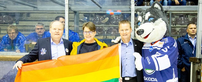 Kassel Huskies zeigen mit Regenbogentag Vorbildfunktion