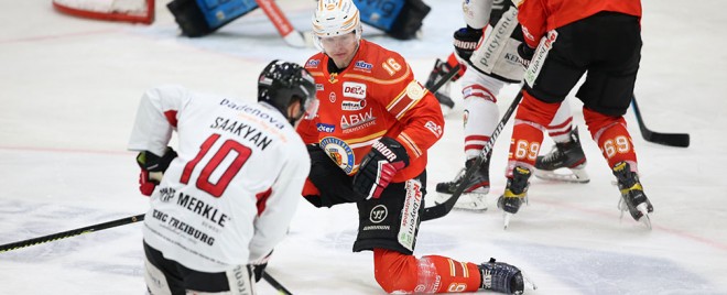 Kaufbeuren bezwingt Freiburg und beendet die starke Serie der Wölfe