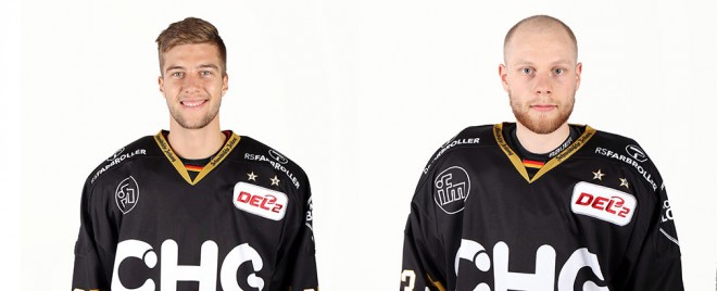 Maximilian Kolb und Yannick Drews spielen für die Eislöwen