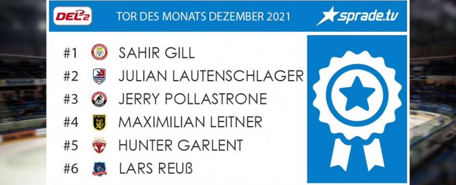 DEL2 sucht das Tor des Monats Dezember powered by SpradeTV