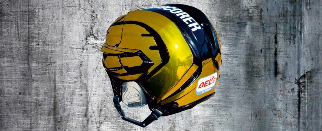 CustomHelmet sorgt für goldenen Glanz auf dem Eis