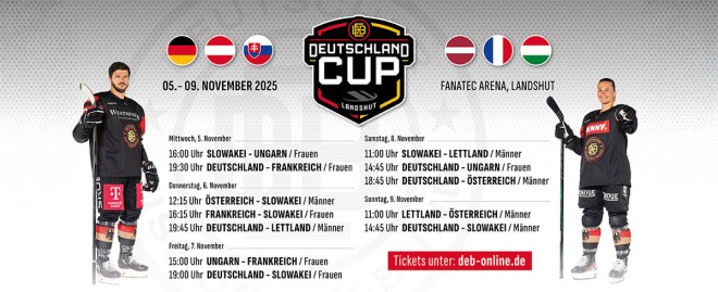 Deutschland Cup 2025: Spielplan steht, Ticketverkauf startet