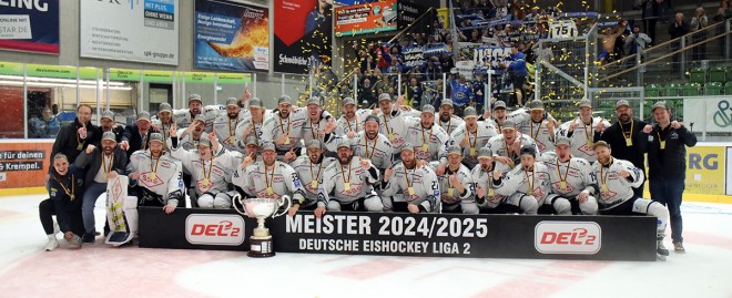 Die Dresdner Eislöwen krönen sich zum DEL2-Champion