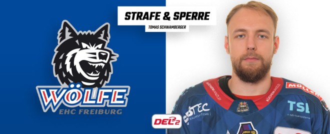 Tomas Schwamberger vom EHC Freiburg für ein Spiel gesperrt