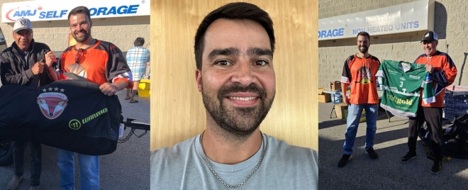 Eric Hehner und der Indigenous Hockey Equipment Drive