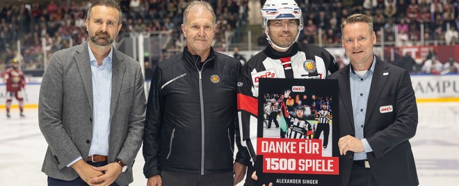 1.500 Spiele: Schiedsrichter Alexander Singer geehrt