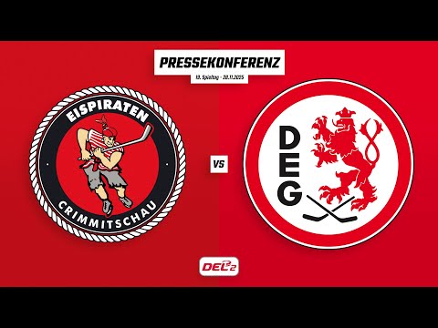 Pressekonferenz 19. Spieltag | Eispiraten Crimmitschau - Düsseldorfer EG