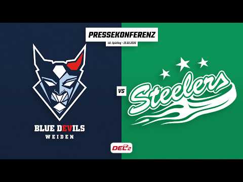 Pressekonferenz 48. Spieltag | Blue Devils Weiden - Bietigheim Steelers