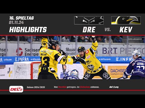 Game Highlights Spieltag 16: Dresdner Eislöwen vs. Krefeld Pinguine