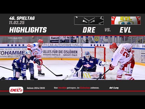 ​DEL2 Game Highlights Spieltag 46: Dresdner Eislöwen vs. EV Landshut