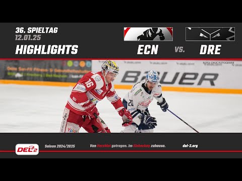 DEL2 Game Highlights Spieltag 36: EC Bad Nauheim vs. Dresdner Eislöwen