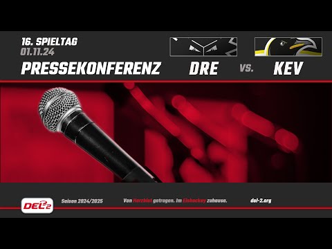 Pressekonferenz Spieltag 16: Dresdner Eislöwen vs. Krefeld Pinguine