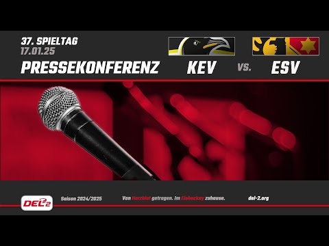 DEL2 Pressekonferenz Spieltag 37: Krefeld Pinguine vs. ESV Kaufbeuren