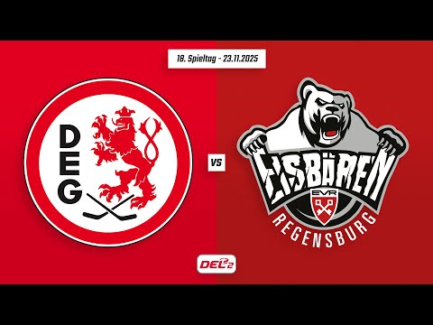 18. Spieltag DEL2 | Düsseldorfer EG vs. Eisbären Regensburg | Game Highlights