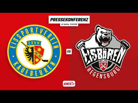 Pressekonferenz 48. Spieltag | ESV Kaufbeuren - Eisbären Regensburg
