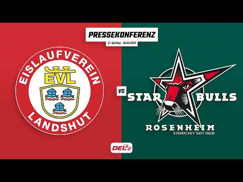 Pressekonferenz 51. Spieltag | EV Landshut - Starbulls Rosenheim
