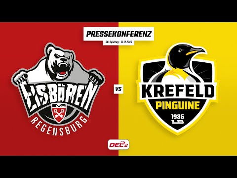Pressekonferenz 26. Spieltag | Eisbären Regensburg - Krefeld Pinguine