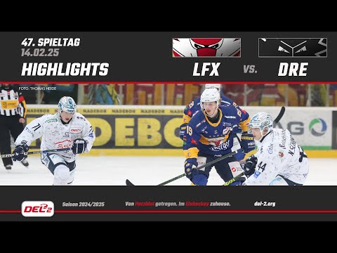 DEL2 Game Highlights Spieltag 47: Lausitzer Füchse vs. Dresdner Eislöwen