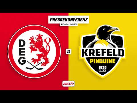 Pressekonferenz 45. Spieltag | Düsseldorfer EG - Krefeld Pinguine
