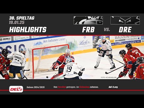 DEL2 Game Highlights Spieltag 38: EHC Freiburg vs. Dresdner Eislöwen