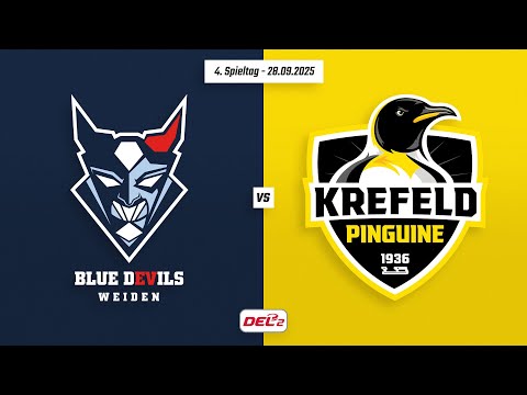 4. Spieltag DEL2 | Blue Devils Weiden vs. Krefeld Pinguine | Game Highlights