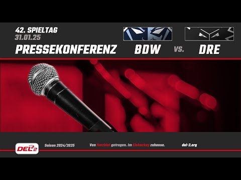 DEL2 Pressekonferenz Spieltag 42: Blue Devils Weiden vs. Dresdner Eislöwen