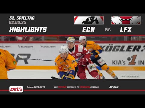DEL2 Game Highlights Spieltag 52: EC Bad Nauheim vs. Lausitzer Füchse