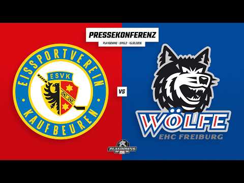 Pressekonferenz Playdowns Spiel2 | DEL2 | ESV Kaufbeuren - EHC Freiburg