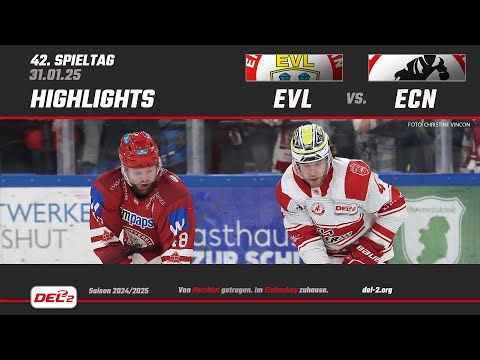 DEL2 Game Highlights Spieltag 42: EV Landshut vs. EC Bad Nauheim