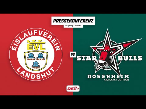 Pressekonferenz 26. Spieltag | EV Landshut - Starbulls Rosenheim