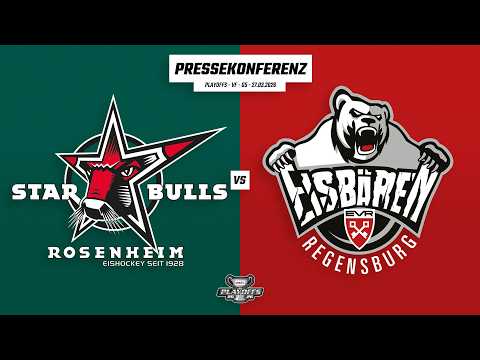 Pressekonferenz DEL2 Playoffs | Viertelfinale | Starbulls Rosenheim - Eisbären Regensburg