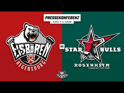 Pressekonferenz DEL2 Playoffs | Viertelfinale | Eisbären Regensburg - Starbulls Rosenheim