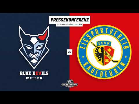 Pressekonferenz DEL2 Playdowns | Runde2 | Blue Devils Weiden - ESV Kaufbeuren