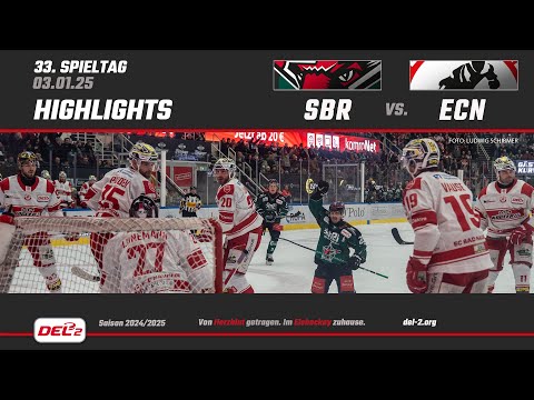 DEL2 Game Highlights Spieltag 33: Starbulls Rosenheim vs. EC Bad Nauheim