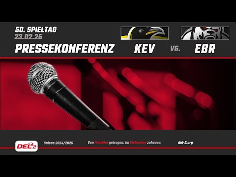 DEL2 Pressekonferenz Spieltag 50: Krefeld Pinguine vs. Eisbären Regensburg