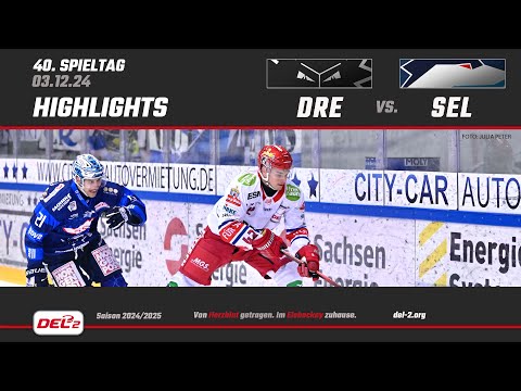 Game Highlights Spieltag 40: Dresdner Eislöwen vs. Selber Wölfe