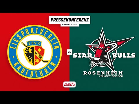 Pressekonferenz 19. Spieltag | ESV Kaufbeuren - Starbulls Rosenheim