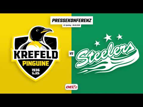 Pressekonferenz 52. Spieltag | Krefeld Pinguine - Bietigheim Steelers