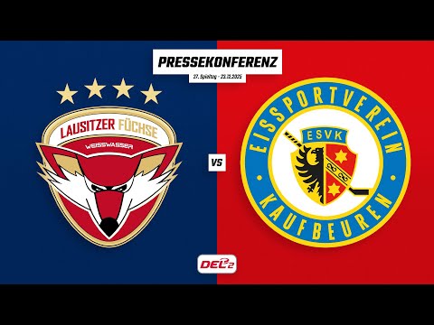 Pressekonferenz 27. Spieltag | Lausitzer Füchse - ESV Kaufbeuren