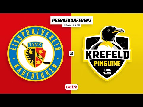 Pressekonferenz 24. Spieltag | ESV Kaufbeuren - Krefeld Pinguine