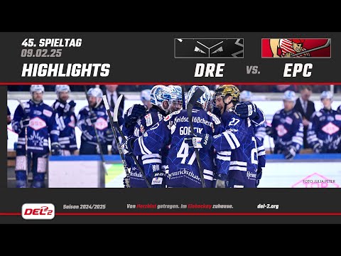 DEL2 Game Highlights Spieltag 45: Dresdner Eislöwen vs. Eispiraten Crimmitschau
