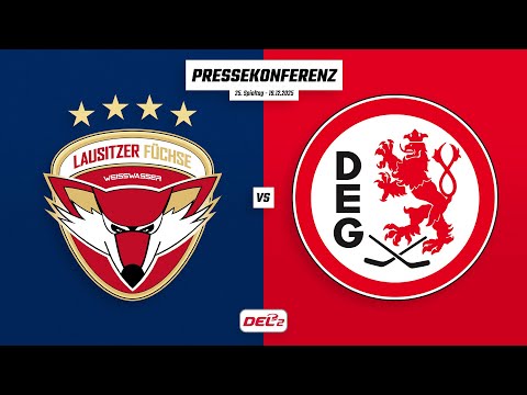 Pressekonferenz 25. Spieltag | Lausitzer Füchse - Düsseldorfer EG